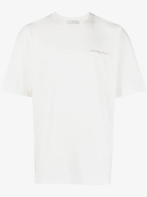 Ih Nom Uh Nit Pearl Roses logo-print T-shirt