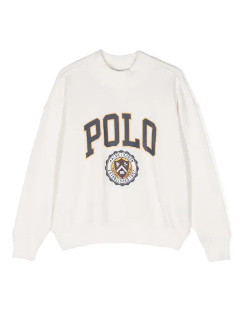 Ralph Lauren Kids logo-print cotton-blend sweatshirt