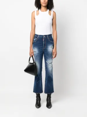 Dsquared2（ディースクエアード）ウィメンズ フレアジーンズ - FARFETCH