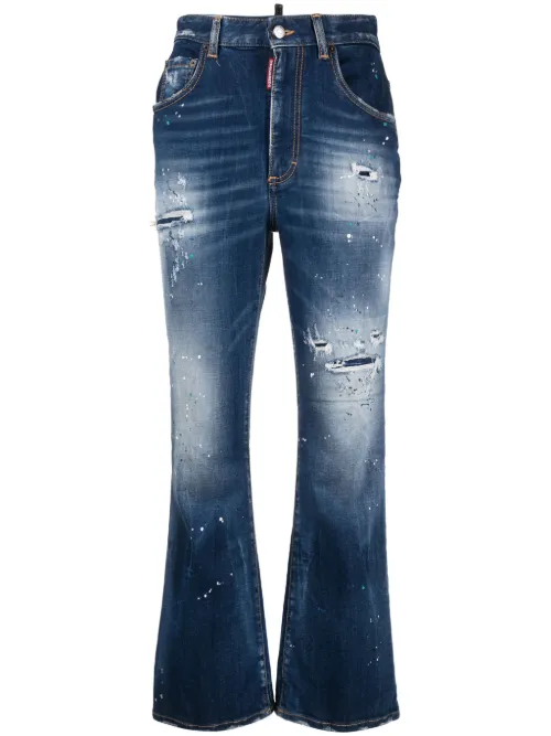 Jean évasé à effet usé - DSQUARED2 - Modalova