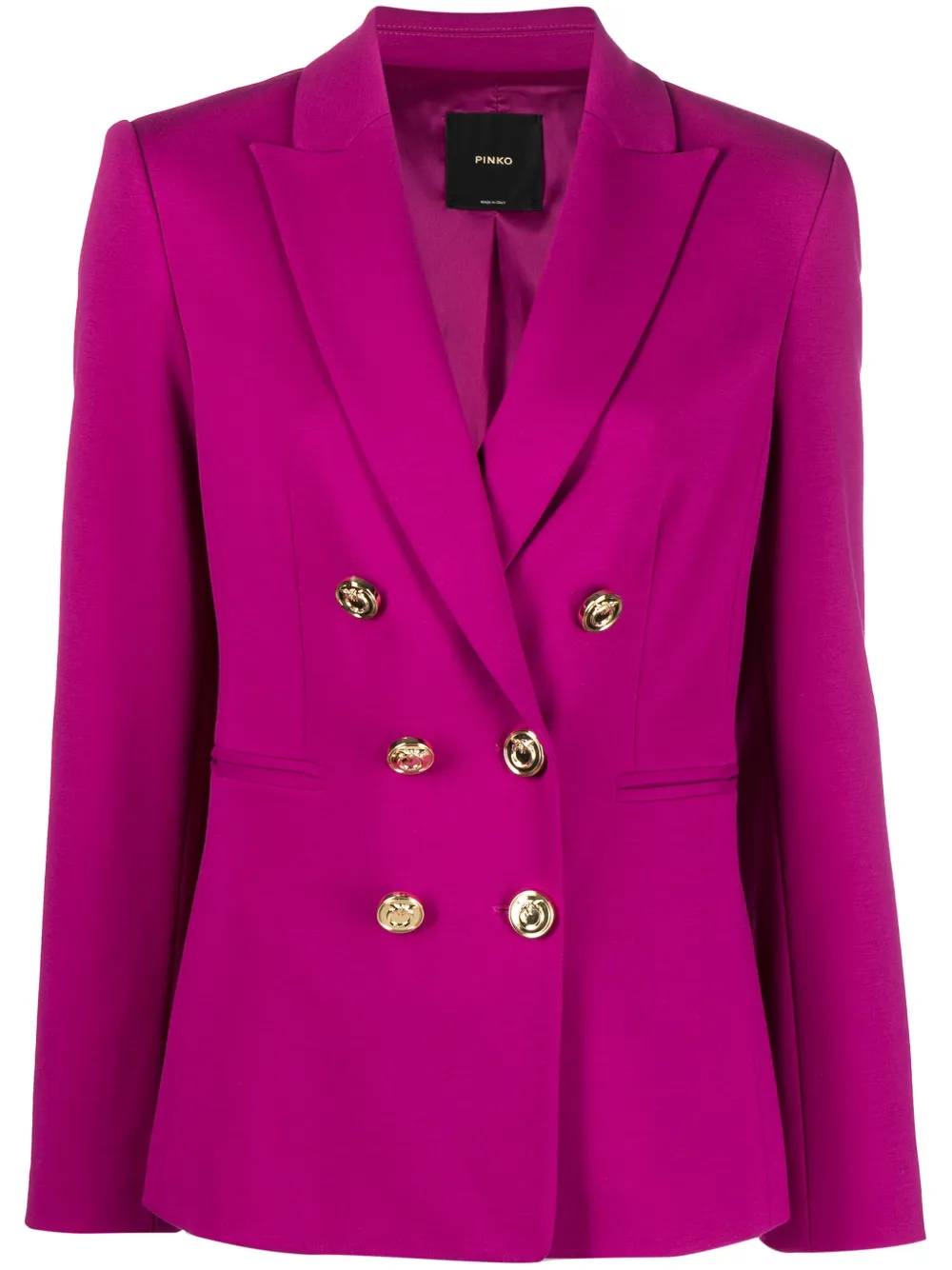 Pinko Blazer Croisé En Maille Roma In Pink
