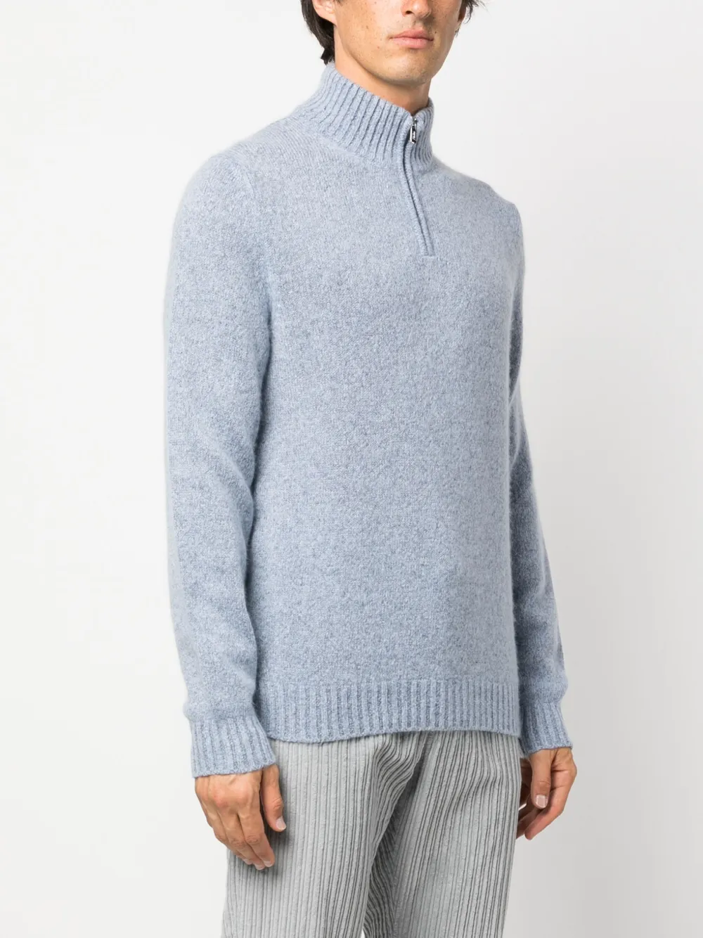  Fedeli Favonio Fine-knit Jumper - Blue 