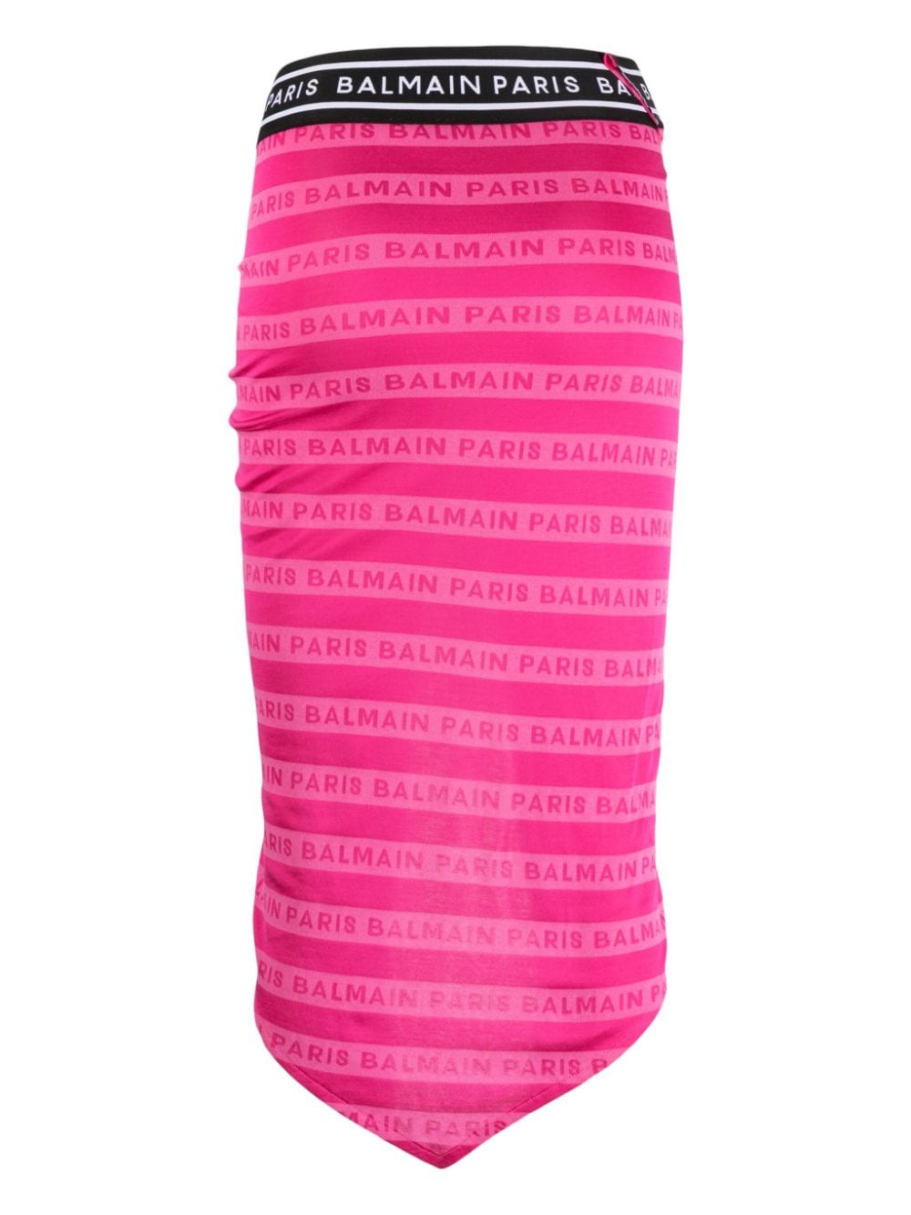 Balmain Rok met logo tailleband - Roze