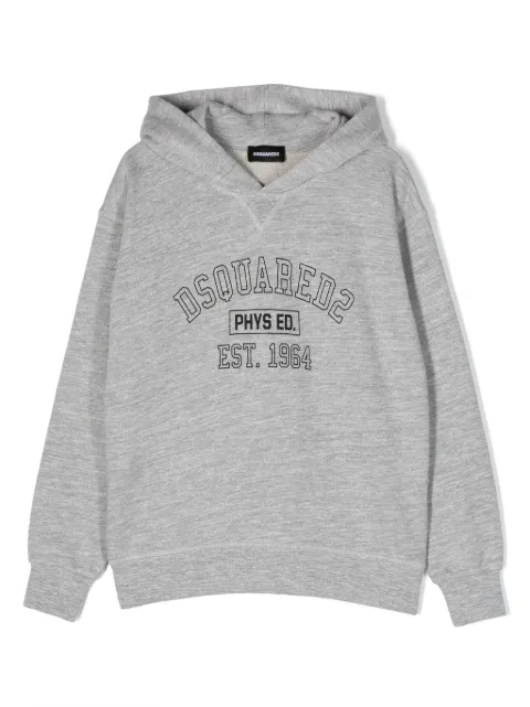 DSQUARED2 KIDS logo-print cotton hoodie