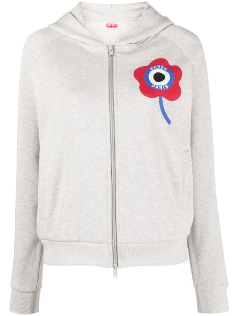 Kenzo logo-print zip-up hoodie Women