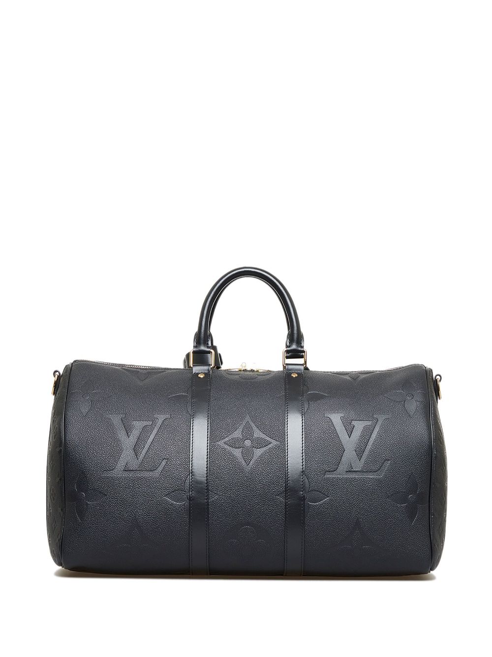 Louis Vuitton 2020 pre-owned Empreinte Monogram Giant Keepall Bandouliere 45 travel bag - Zwart