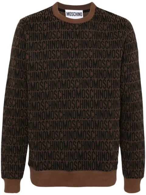 Moschino logo-jacquard sweatshirt