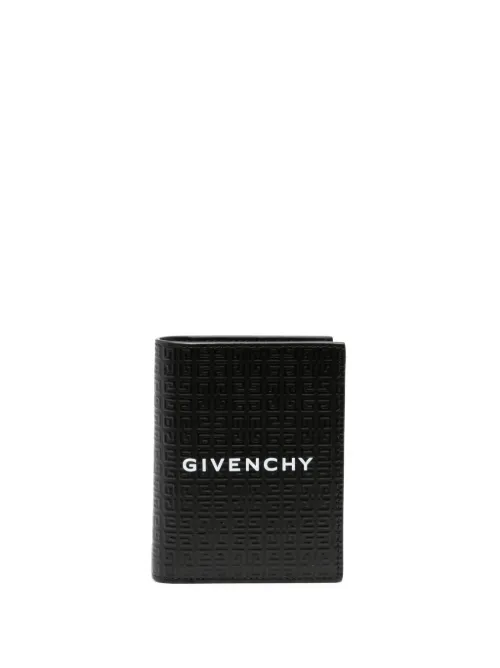 Portefeuille en cuir à motif 4G - Givenchy - Modalova