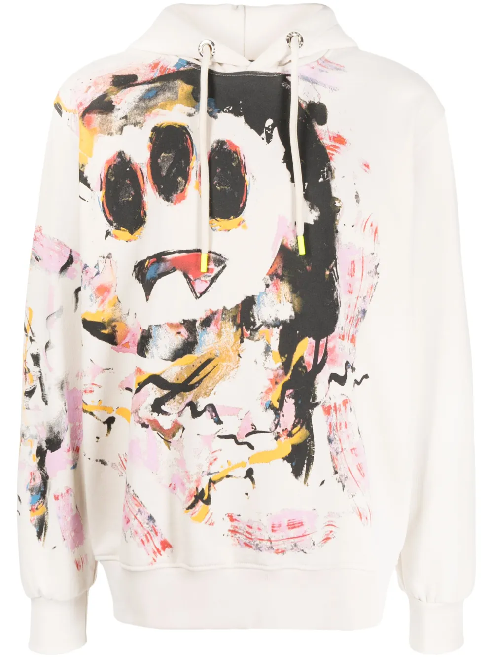BARROW graphic-print cotton hoodie | Neutrals | Image 1