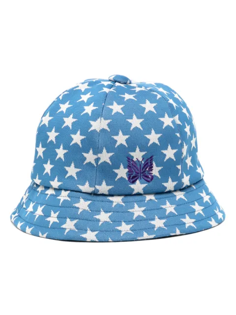Needles star-print bucket hat