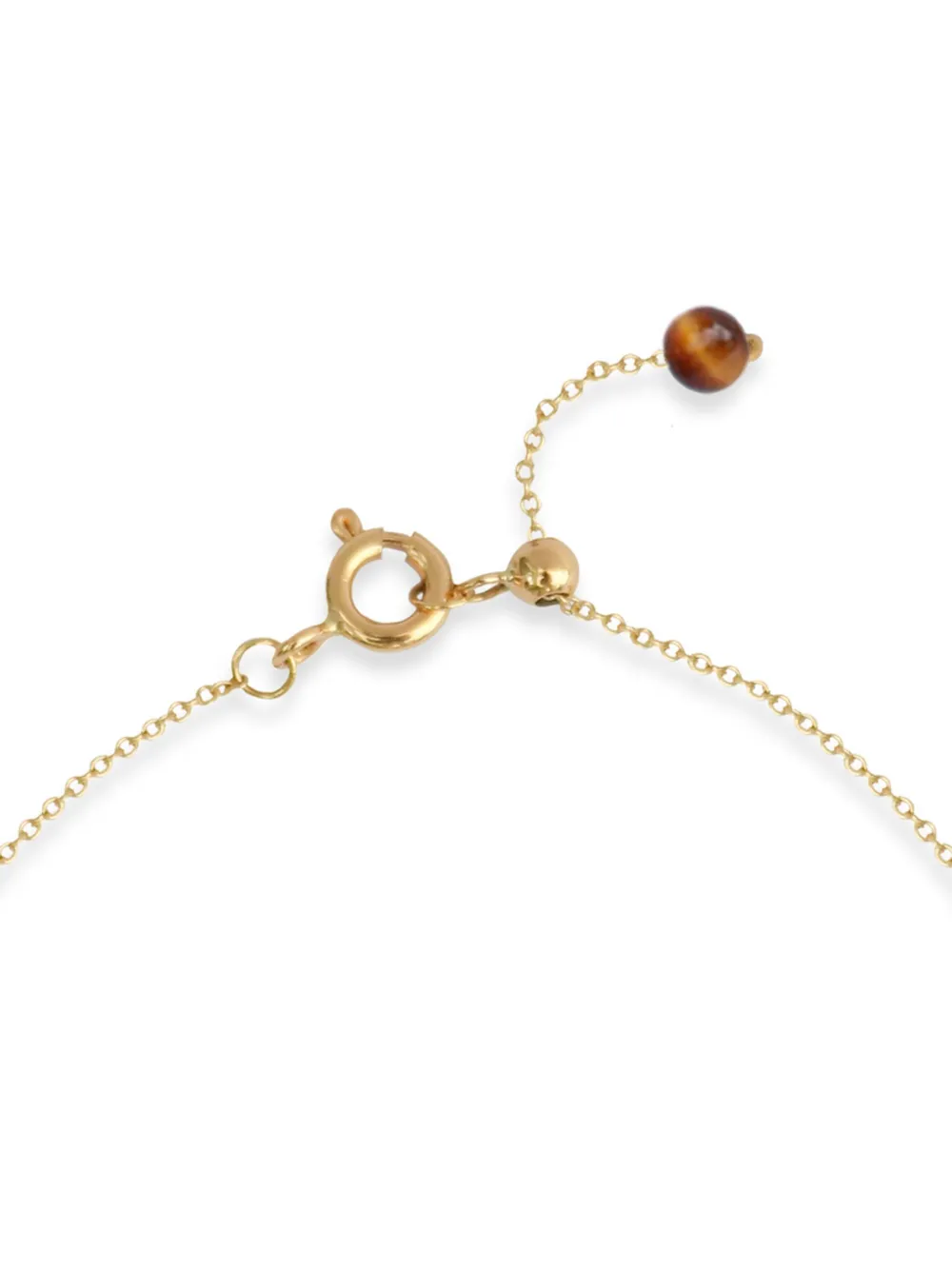 THE ALKEMISTRY 18kt recycled yellow gold and tiger eye chain bracelet - Goud