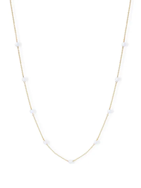THE ALKEMISTRY 18kt recycled yellow gold Taro blue chalcedony necklace