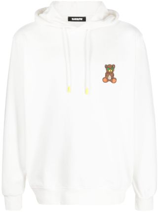 Teddy Bear Embroidered Mens Hoodie