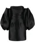 Solace London The Bella puff-sleeve minidress - Black