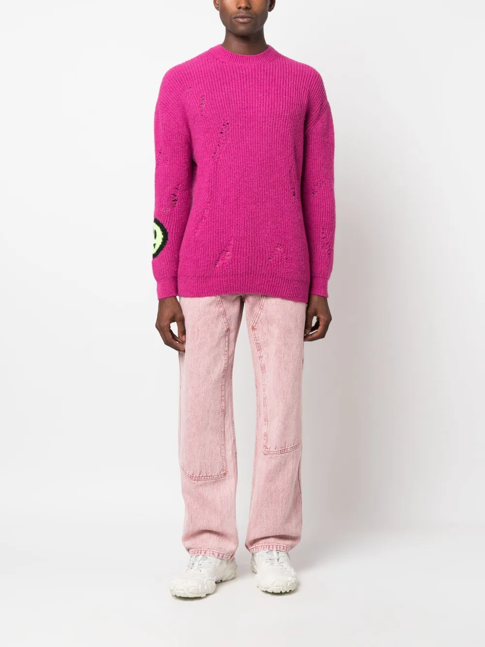BARROW Gerafelde trui - Roze