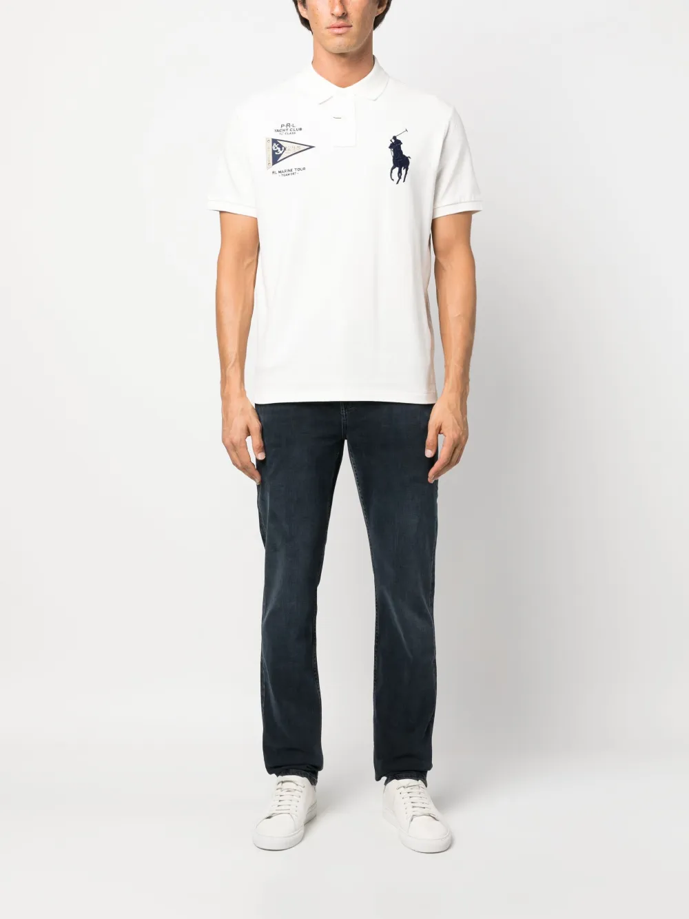 7 For All Mankind mid-rise slim-cut jeans - Blauw