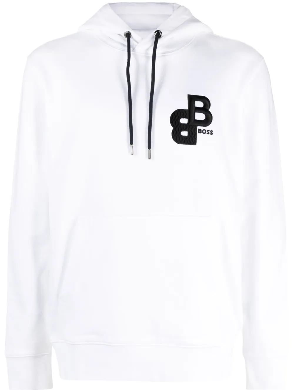Boss white hoodie outlet