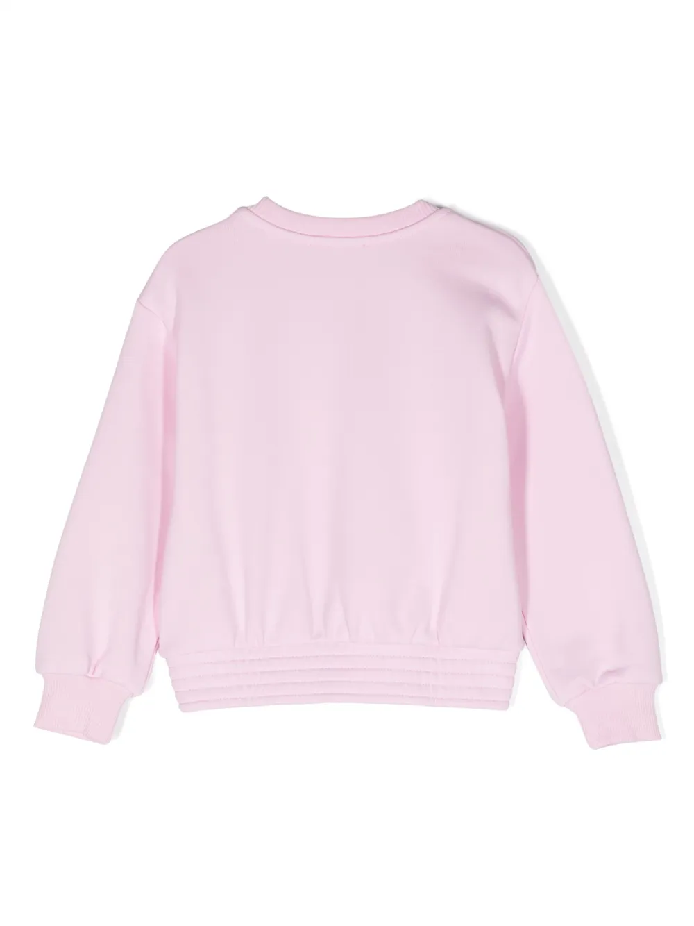 Moschino Kids Leo Teddy-print sweatshirt - Roze