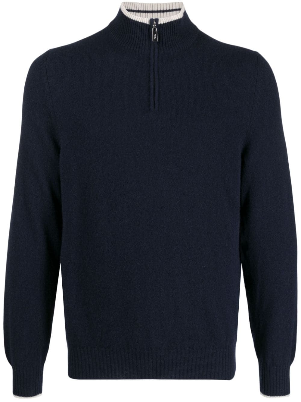 Shop Fedeli Favonio Fine-knit Cashmere Jumper In Blue
