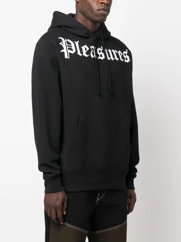 Pleasures best sale black hoodie