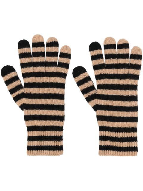 Semicouture guantes tejidos con motivo de rayas