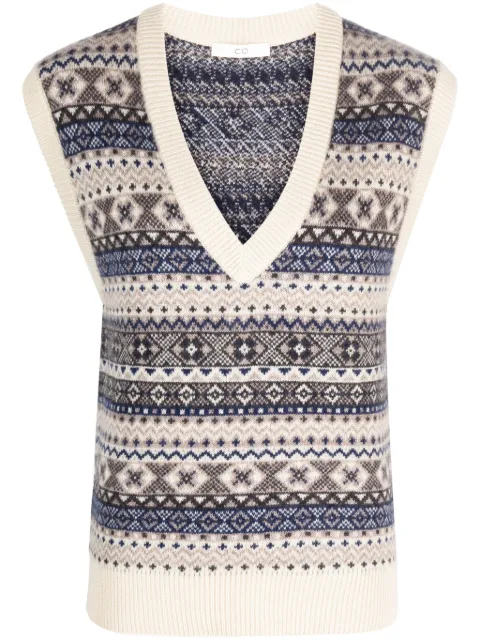 Co fair-isle intarsia-knit vest
