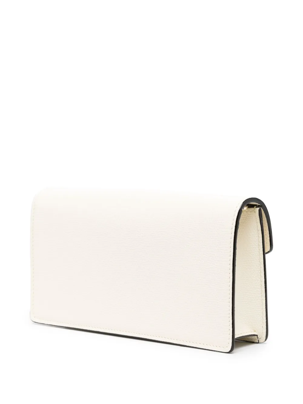  Valextra Iside Leather Clutch Bag - Neutrals 