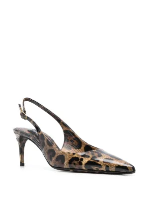 Dolce & Gabbana ブラック スリングバックパンプス ハイヒール Dolce & Gabbana スリングバック パンプス | ブラック | FARFETCH JP