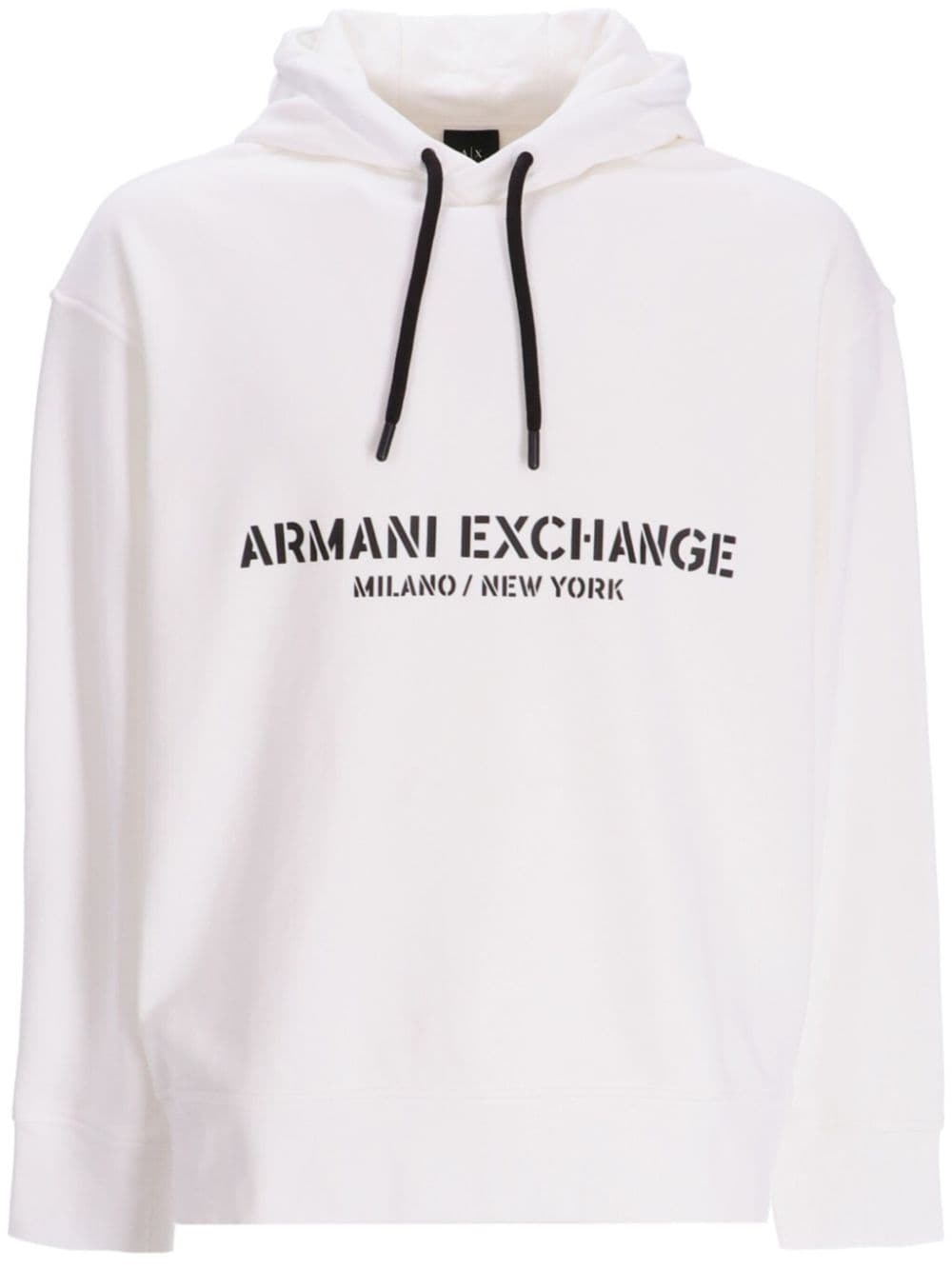 Armani Exchange logo-print Cotton Hoodie - Farfetch