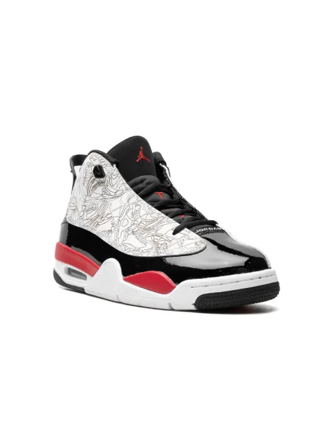 Jordan Kids Air Jordan Dub Zero "White/Fire Red" sneakers