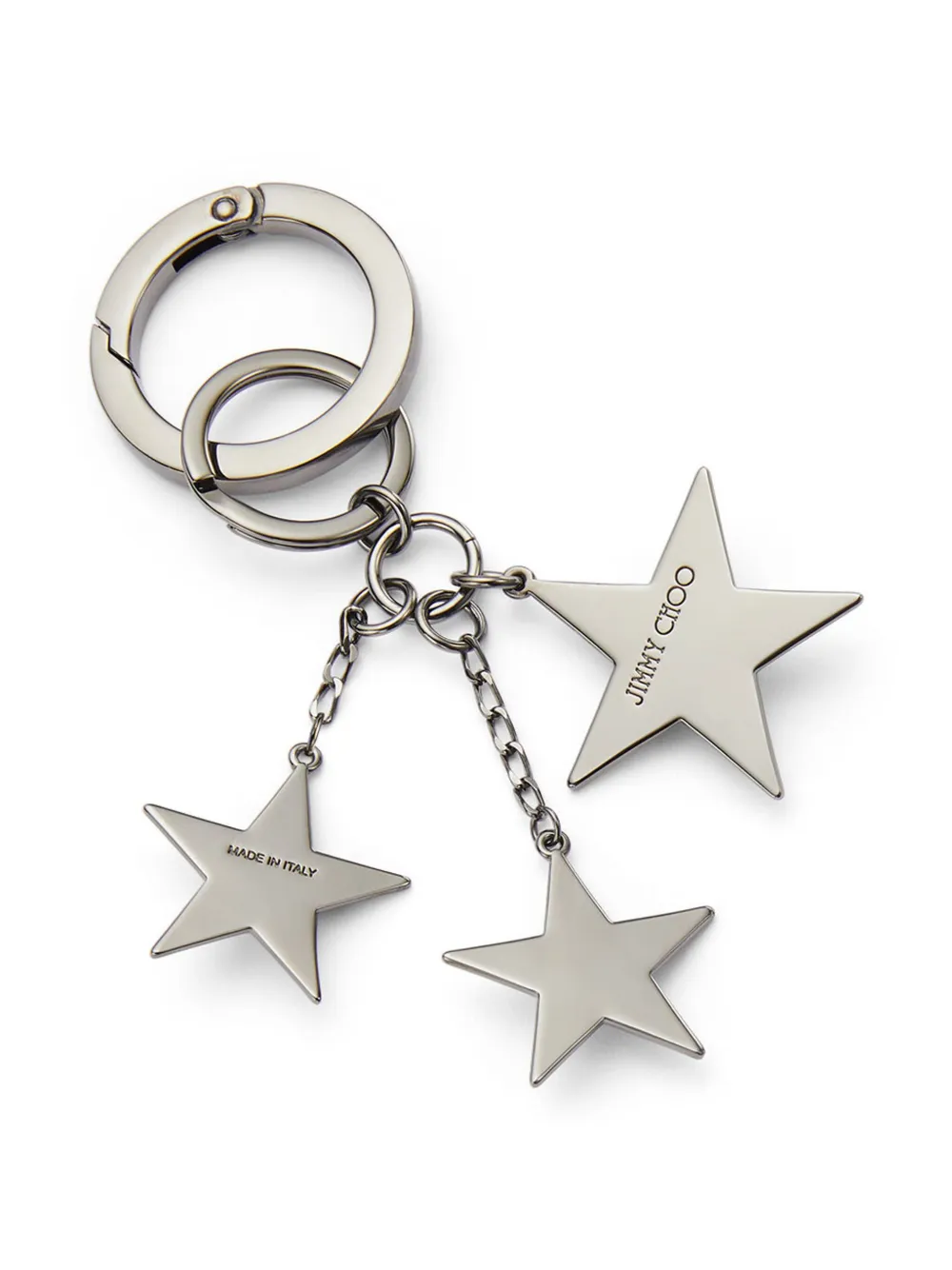  Jimmy Choo Westley Keyring - Silver 