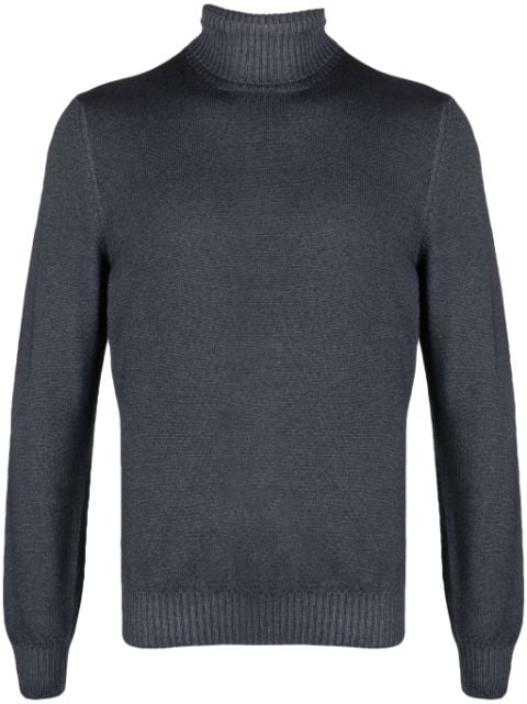 Barba ribbed-trim roll-neck jumper 