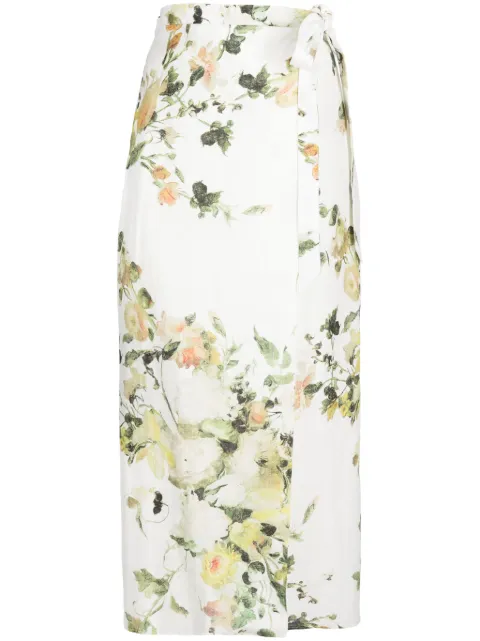 ERDEM falda midi Hermia