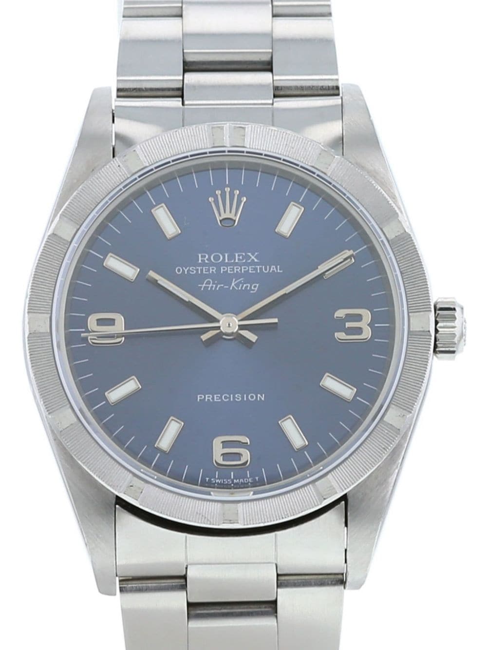 Pre-owned Rolex 1996  Air King 34mm In Blue