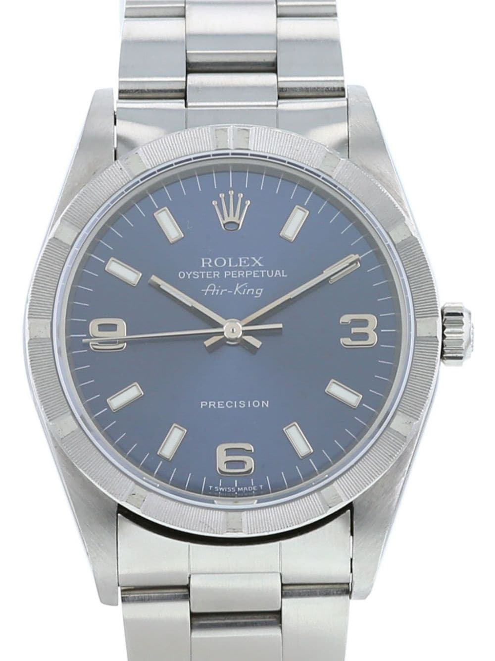 Rolex 1996 pre-owned Air King 34mm - Blauw