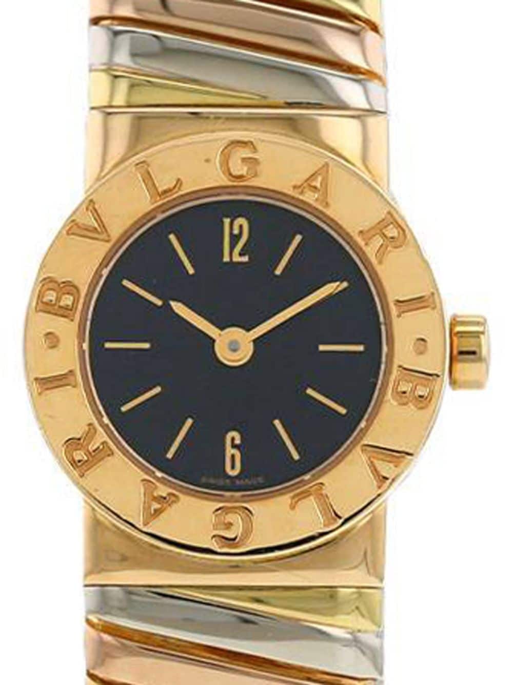 Pre-owned Bvlgari 1990  Tubogas 19mm In Gold