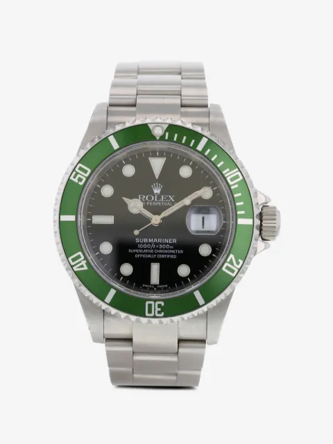 Rolex reloj Submariner Date Kermit - Mark IV - Pointed Four de 40mm 2005
