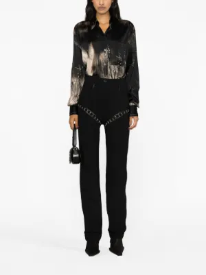 LOUISA BALLOU 売れ筋商品|||ルイーザ バロウ Tシャツ トップス レディース Tops Black LOUISA BALLOU - divincenzoboutique.com