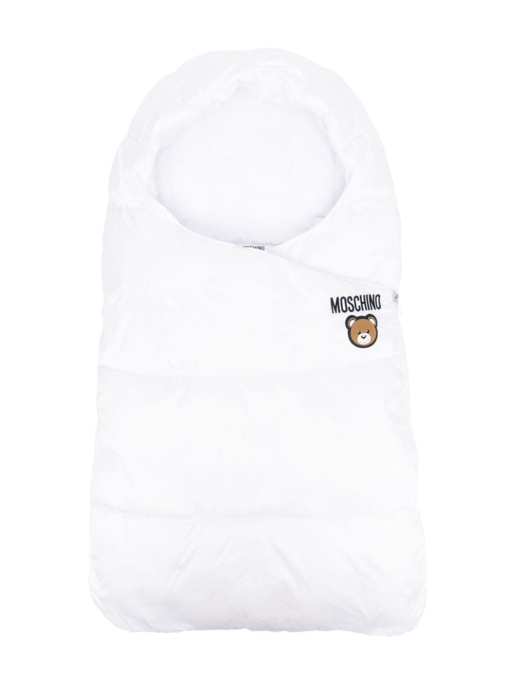 Moschino Logo-patch Sleep Bag In White