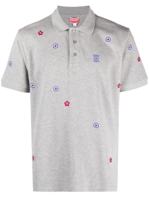 Kenzo Target embroidered cotton shirt Men