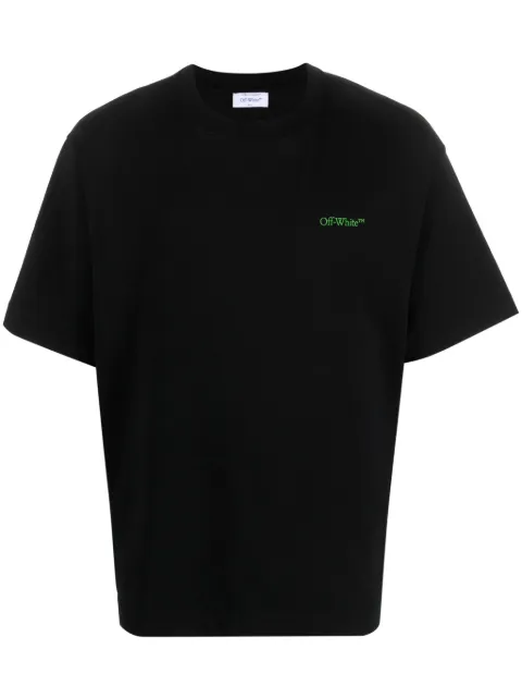 Off-White logo-embroidered T-shirt