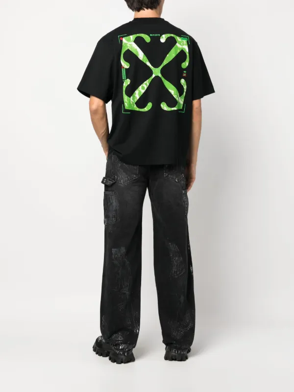 Off white dripping hot sale arrows t shirt