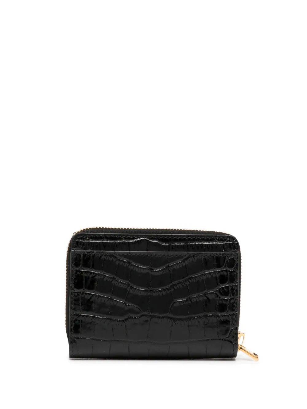 TOM FORD mini crocodile-embossed leather wallet - Zwart