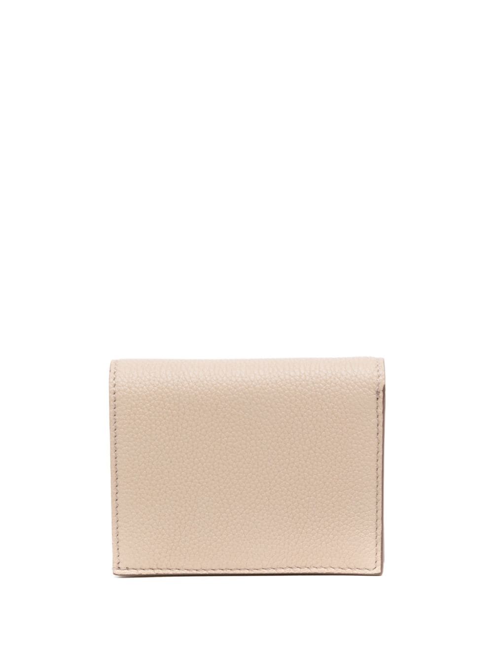 TOM FORD mini logo-plaque leather wallet - Roze
