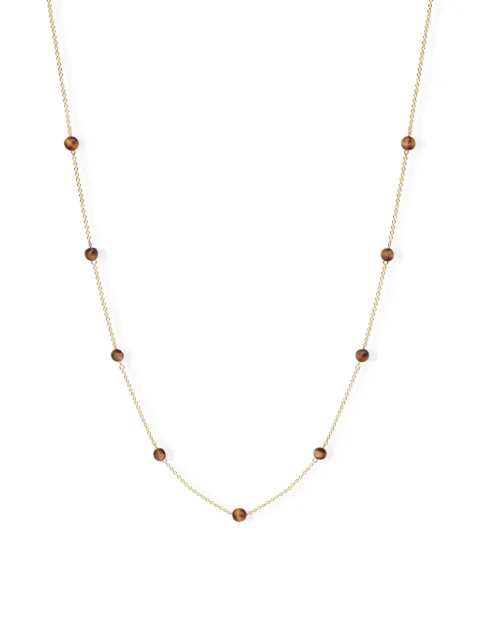 THE ALKEMISTRY 18kt recycled yellow gold Brown Sugar tiger eye necklace