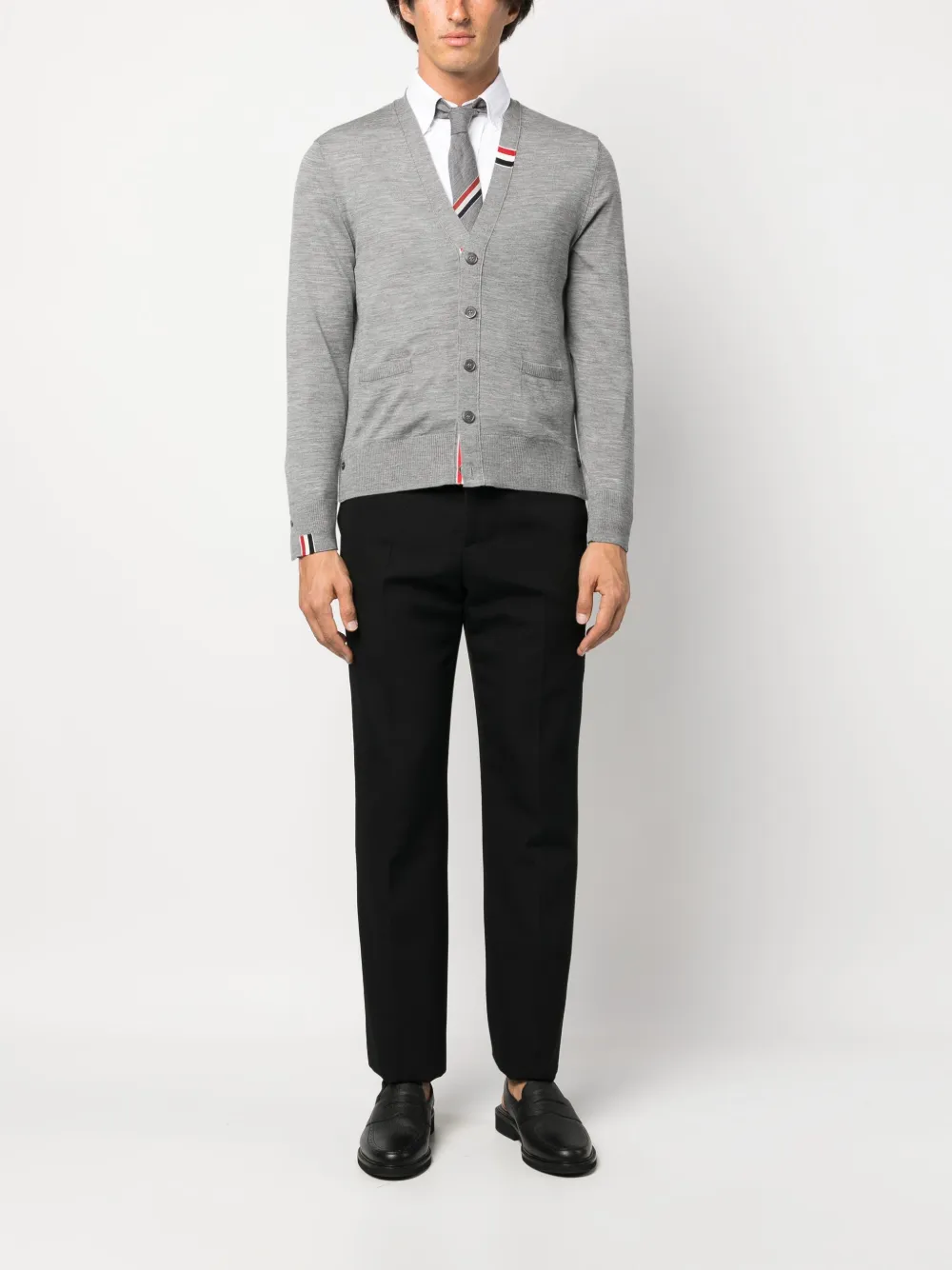 Thom Browne button-up cardigan - Grijs