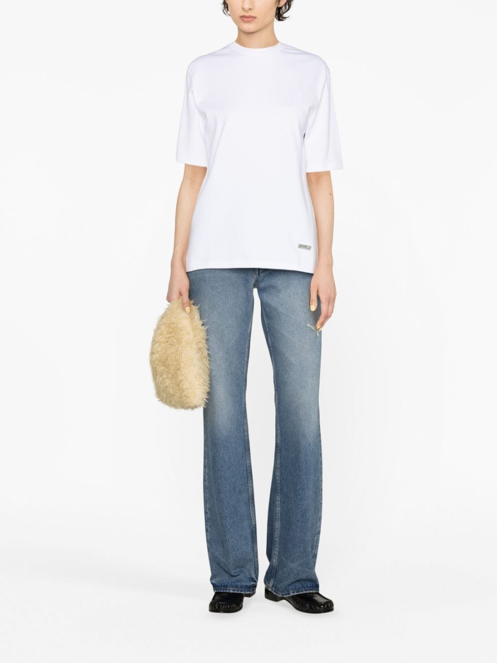 Jil Sander T-shirt met ronde hals - Wit