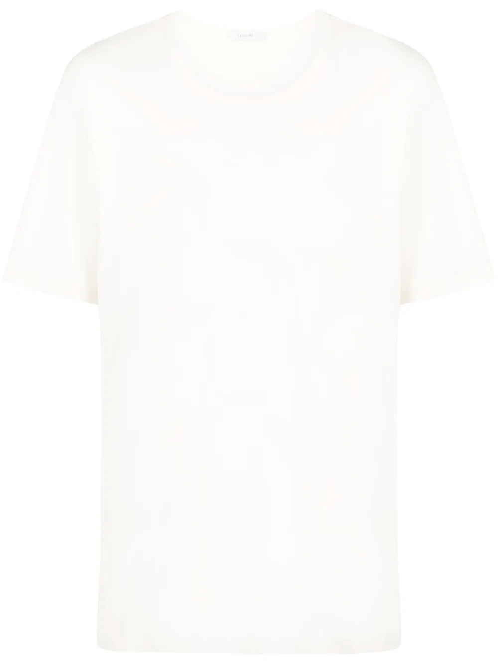 Lemaire Short-sleeved Cotton T-shirt In Neutrals