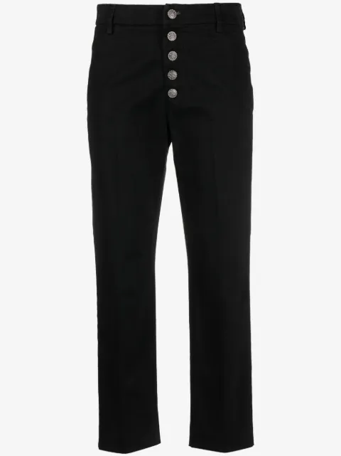 DONDUP Nima logo-plaque trousers