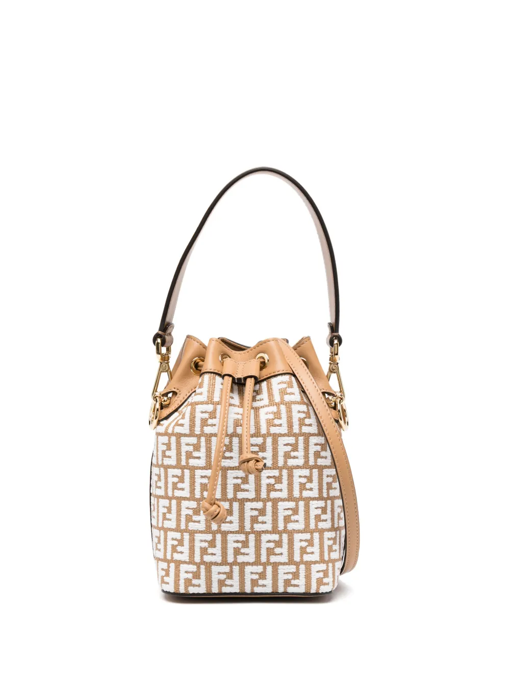 Mon Tresor raffia bucket bag